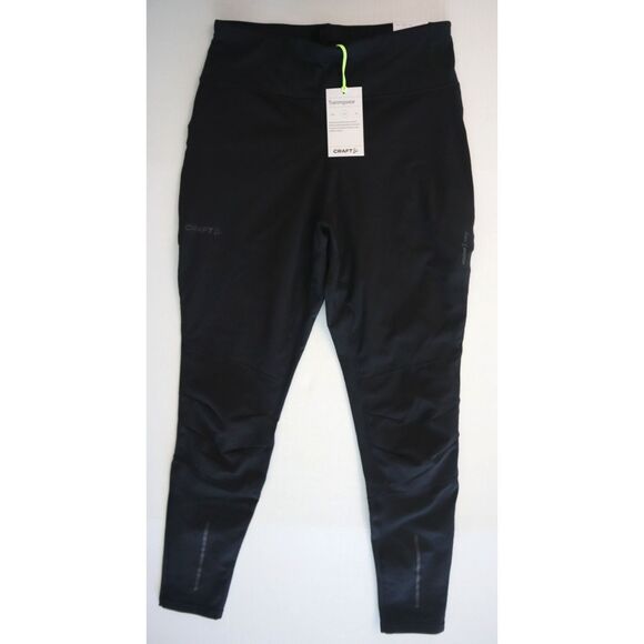 Craft 1909631-999000 Women's Sz Large Black ADV Essence Wind Training Tights - Picture 1 of 16